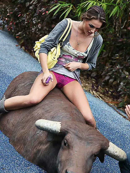 After boring tour the charming babe with tiny tits is drilled by