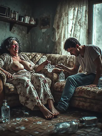 When father left the house,  Mom and I grew closer