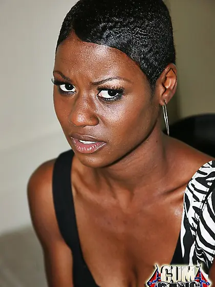 Petite short hair interracial