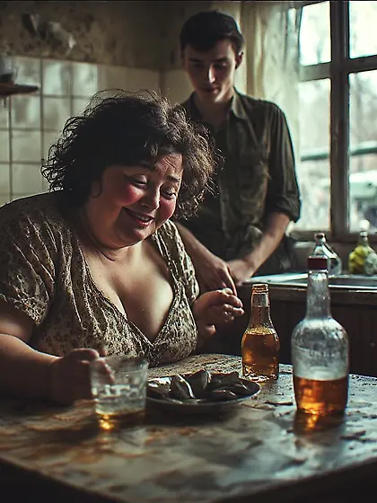 When father left the house, Mom and I grew closer