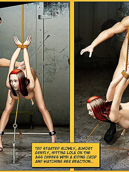 Tied slave nasty beating