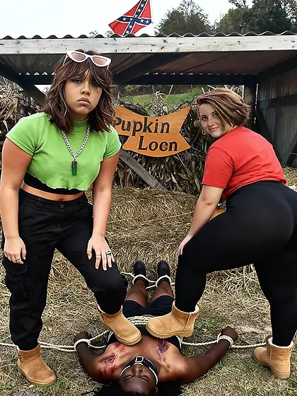 Two Pawgs Step On Nigger