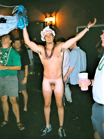 getting naked at the party