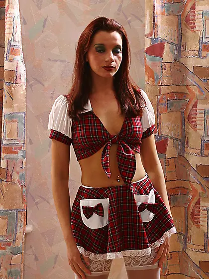 Euro trash redheads stockings