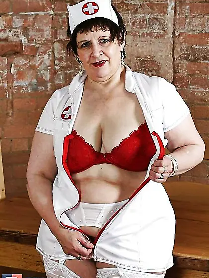 Grandma her saggy boobies ten.