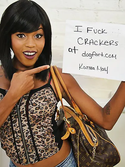 Spoiler Alert: This is Karma May's first interracial scene. Karm
