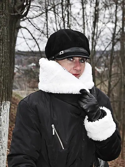 Deep Autumn near russian monastery
