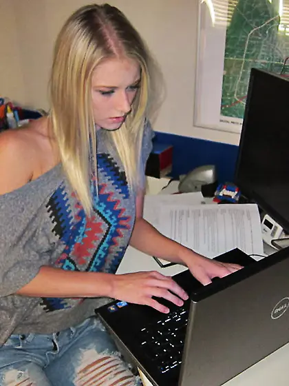 Nerdy blonde ex girlfriend