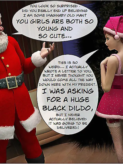 Santas cock christmas present