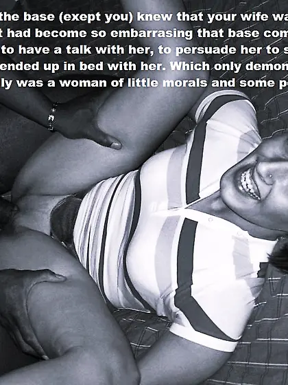 military wife is BBC whore