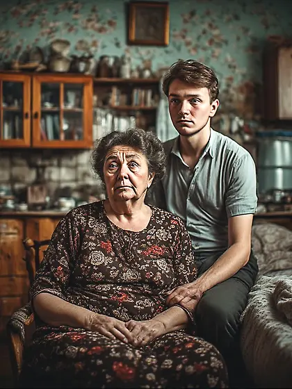 When father left the house, Mom and I grew closer