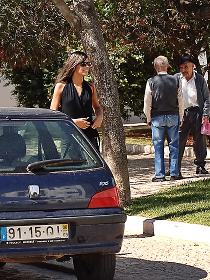 Eu model Clara public nudity