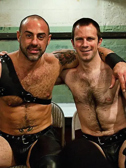 Gorgeous gay hunk wrapped