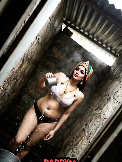 Hot Hindu Devi Durga Mata Bathing