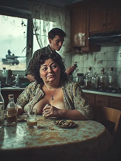 When father left the house,  Mom and I grew closer