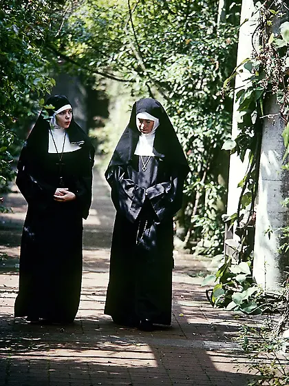 Gorgeous nuns black white