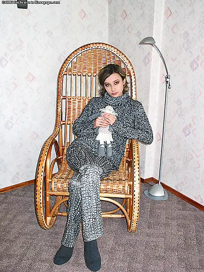 Short hair tight panties