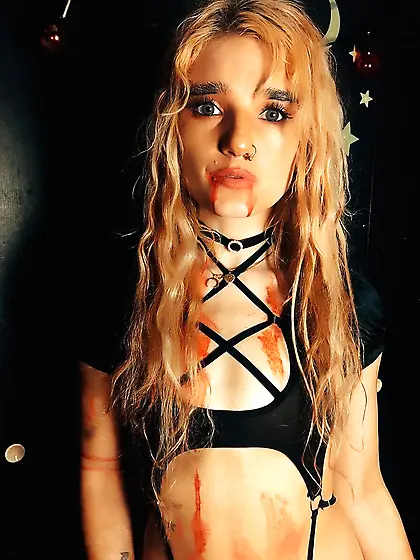 Bloodthirsty vampire is waiting for you under the moon