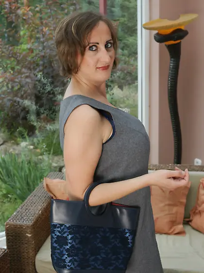 Beautiful mature lady loving anal toys