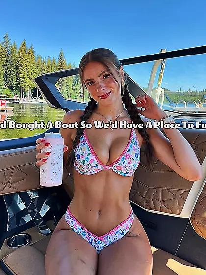 Dad bought a boat so we'd have a place to fuck