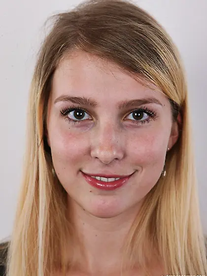 Beautiful young blonde peels