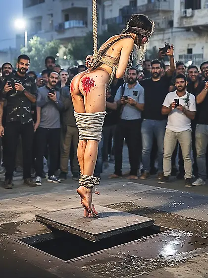 Prisoner of war being executed