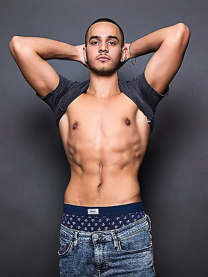 White gay justinverdi strap