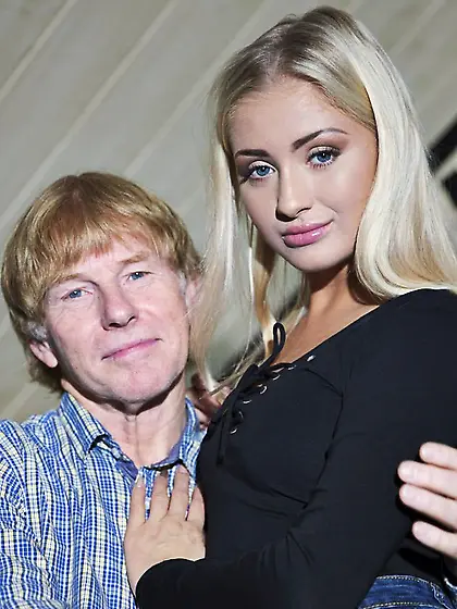 Sexy young miss rides an old guy's raging...