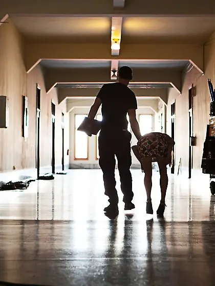 Clothespins leave red marks