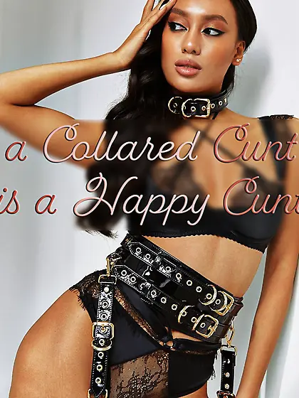 A collared cunt is a happy cunt