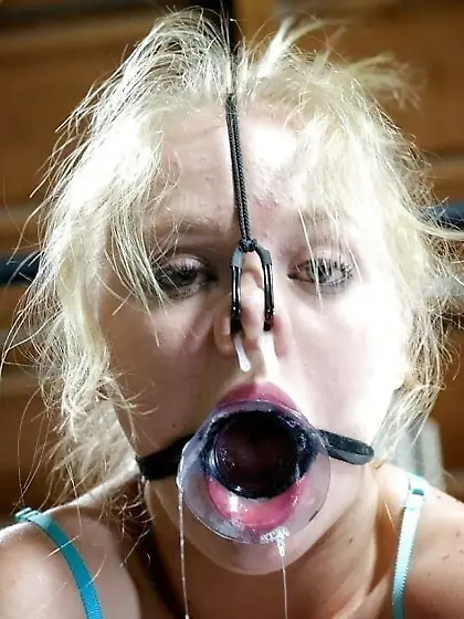 Destroyed slut dripping cum from all holes