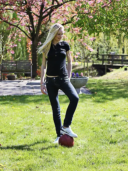 Perfect teen rides elderly man's cock in...