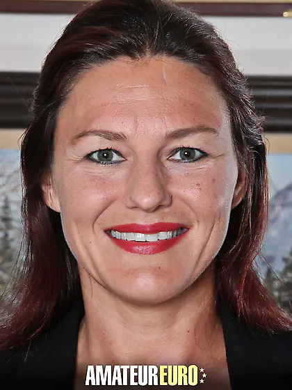 Horny American mom strips off and plays with her hairy pussy