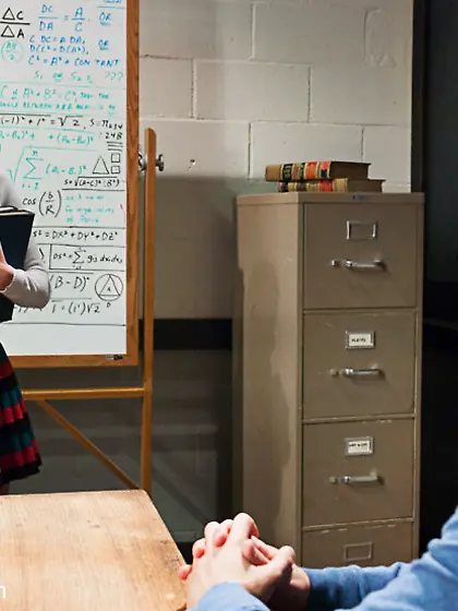 Cute bound tattoo student