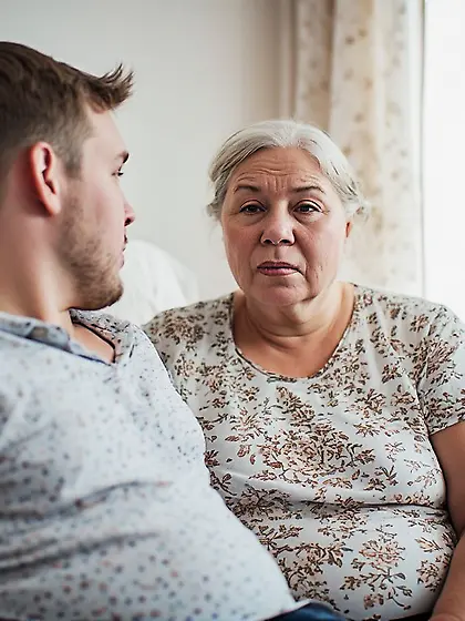 When father left the house,  Mom and I grew closer