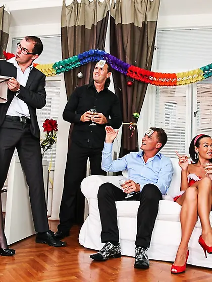 Christmas connection endearing brunettes