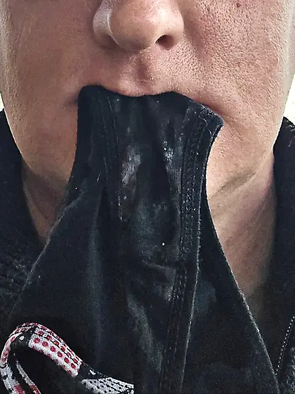 licking my own daughter's dirty panties clean