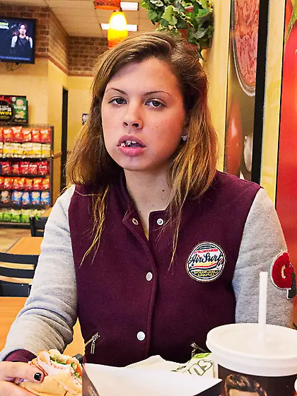 Busty teen ginger babe