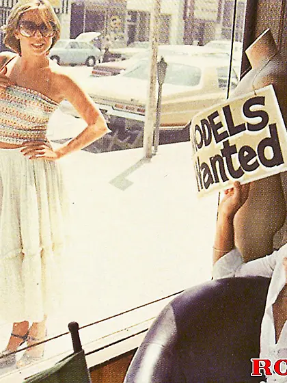 Sexy retro beauty tricked