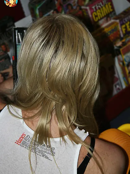 Hungry blond nympho makes black cock cum on her tits through glo