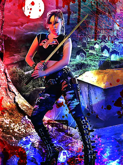 Shay Laren strips her kinky, sexy lingerie off and shows us her