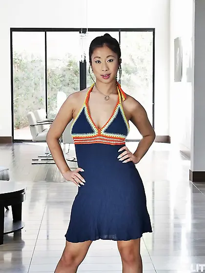 Black hair asian massage