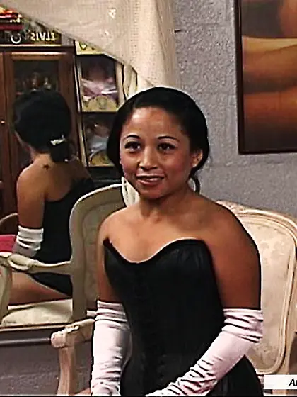 Latina chick cute corset