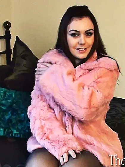 Dirty redhead stockings pink