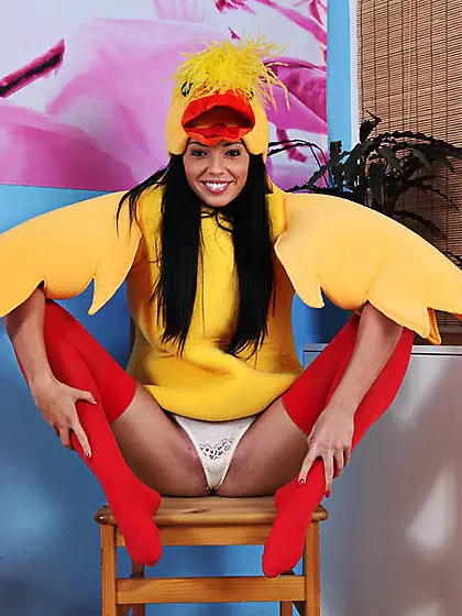 Naughty girl costume cracks