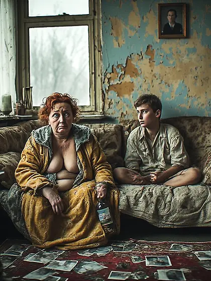 When father left the house,  Mom and I grew closer