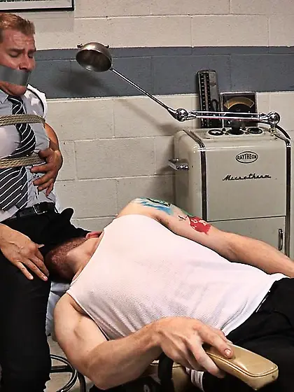 Two horny bears fool around with a well hung...