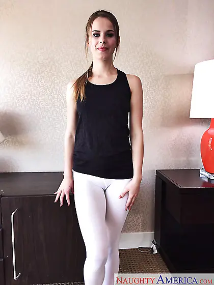 American cute spandex ass