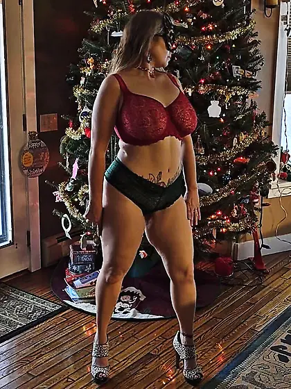 Mommy getting Undressed for Santa