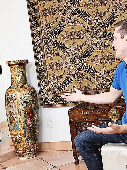 Good looking pornstar seducing her man in a kinky gallery